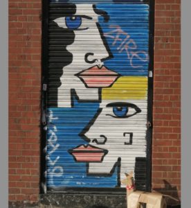 Graffiti from Shoreditch Piccaso Style with DOGTokyo2017